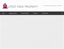 Tablet Screenshot of latestnewproperty.com